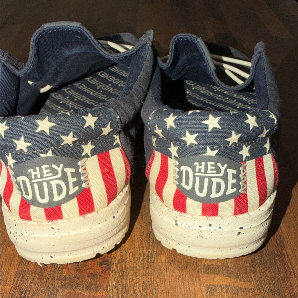 Hey Dude American Flag Youth Size 3 - Picture 4 of 7